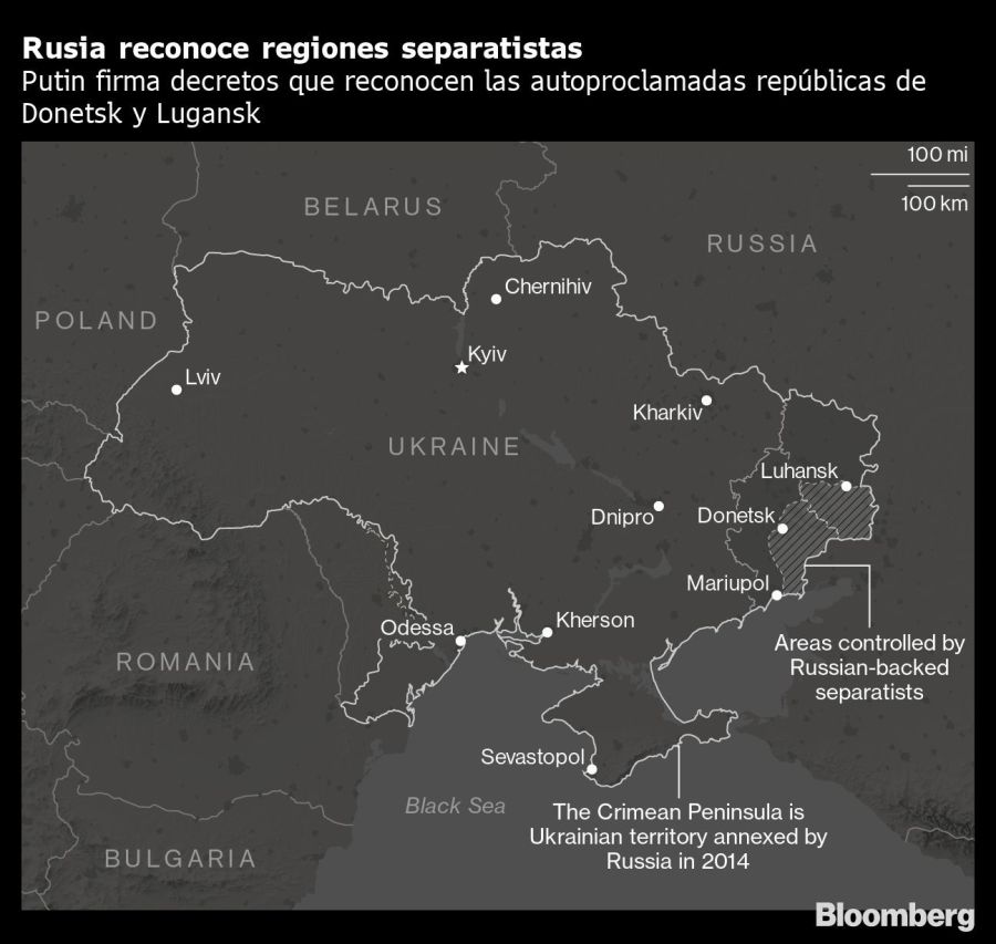 Rusia reconoce regiones separatistas