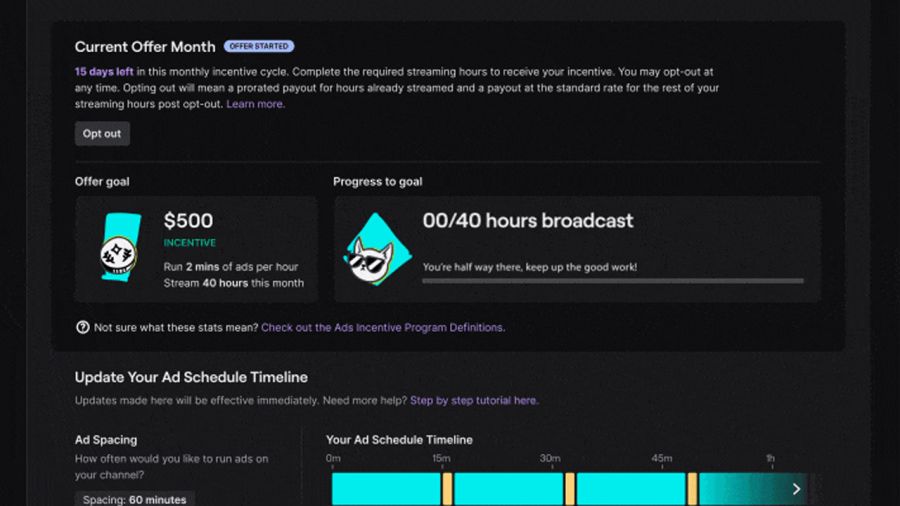 Twitch anunció ingresos fijos para los streamers a través de la publicidad