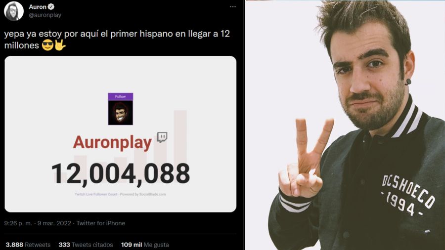 AuronPlay: El primer streamer hispano en llegar a 12 millones de seguidores en Twitch