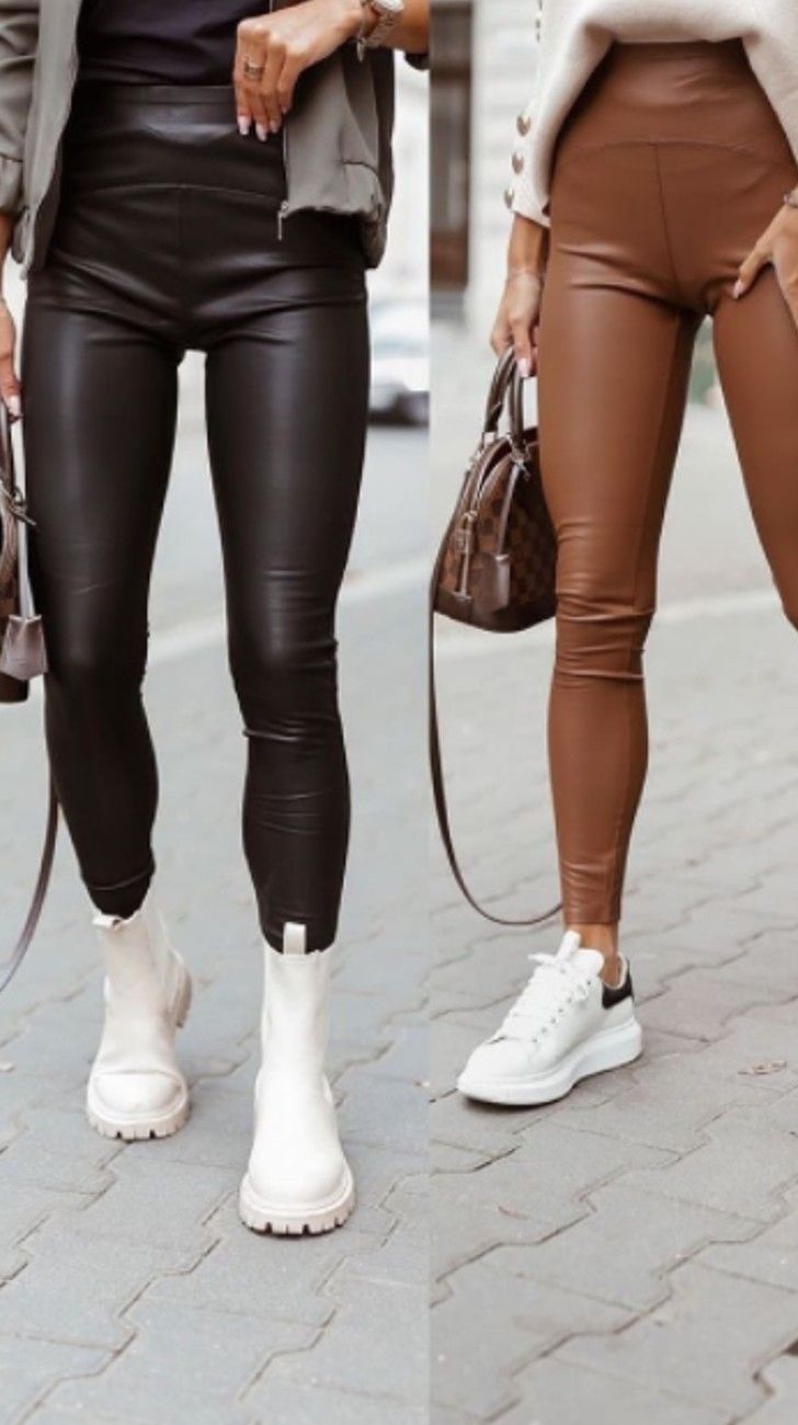 Leggings efecto piel: la prenda que es tendencia y querrás lucir este invierno 
