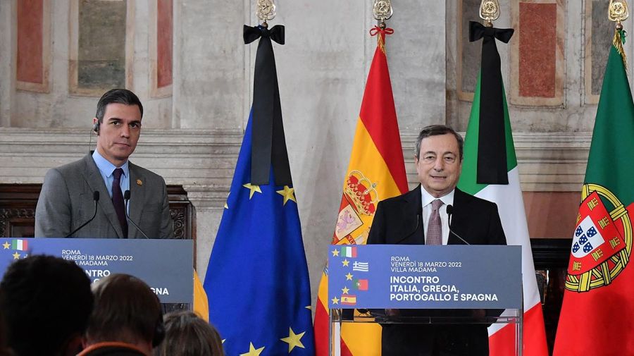  Cumbre de Roma que se realizó hoy entre España, Portugal, Grecia e Italia 20220318