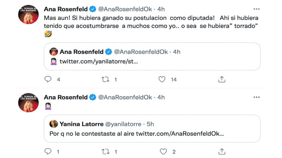 Ana Rosenfeld contra Cinthia Fernández 