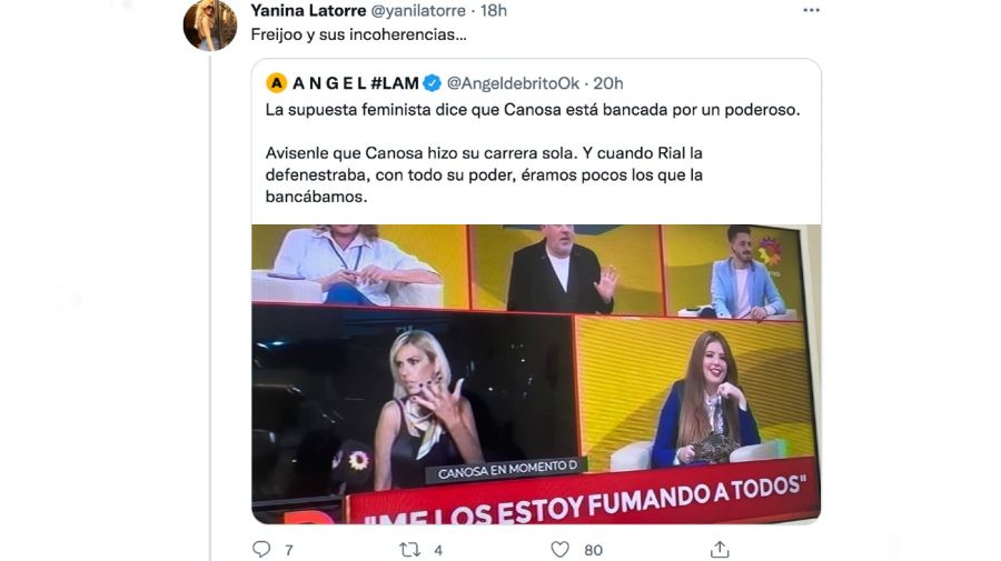 Yanina Latorre contra Florencia Freijo