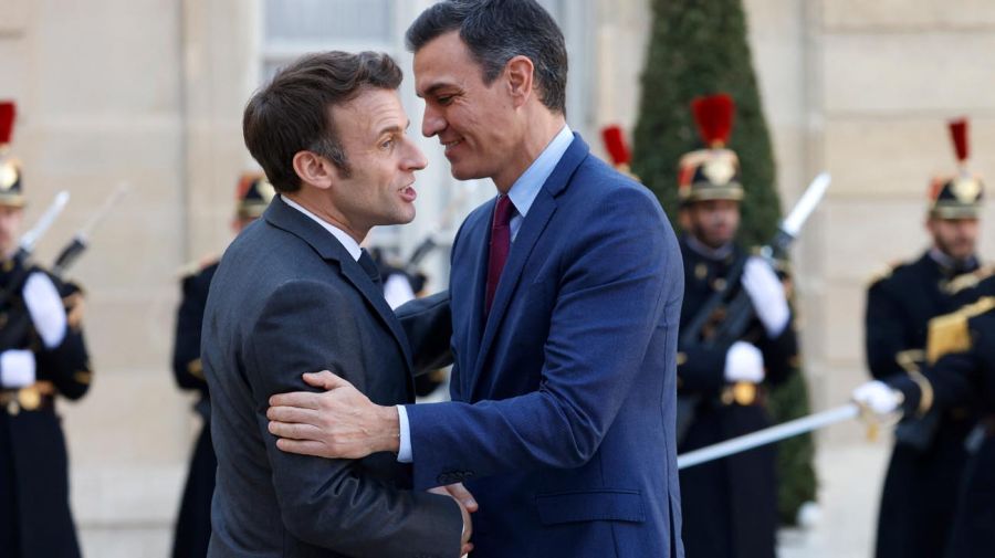 Emmanuel Macron y Pedro Sánchez 20220321
