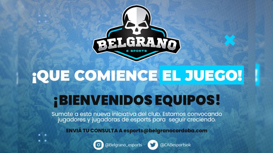 Belgrano de Córdoba convoca jugadores para sumarse a su disciplina de esports