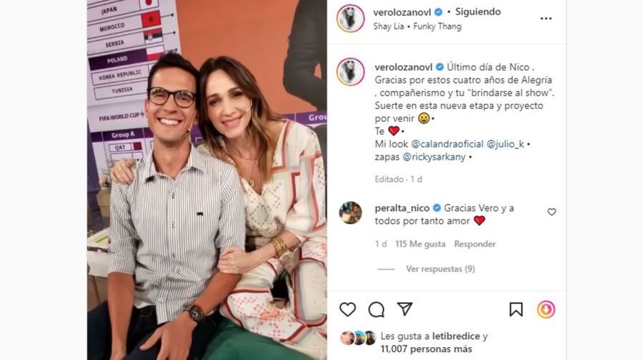 Mensaje Veronica Lozano Nicolas Peralta