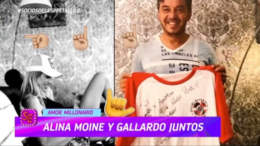 Aparecen pruebas del romance entre Alina Moine y Marcelo Gallardo en el medio de la polémica