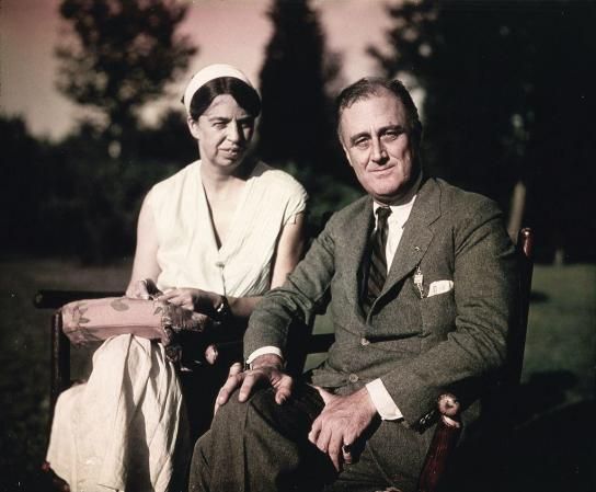 Anna Eleanor junto a su marido Franklin Delano Roosevelt