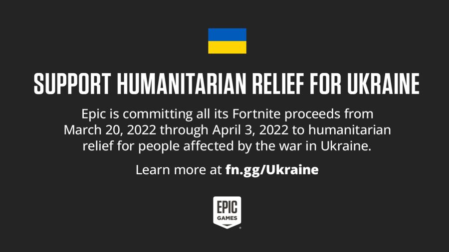 Fortnite recaudó 144 millones de dólares para ayudar a Ucrania