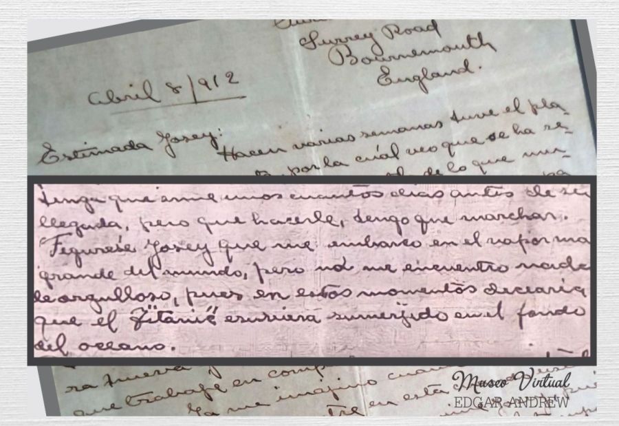10 de abril de 1912: el Titanic y una carta de amor premonitoria