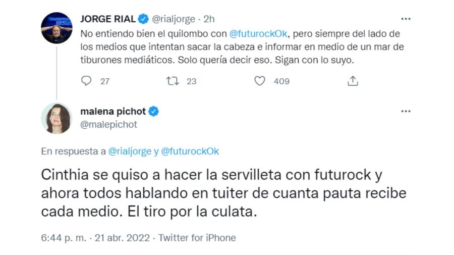 Jorge Rial defendió a Futurock