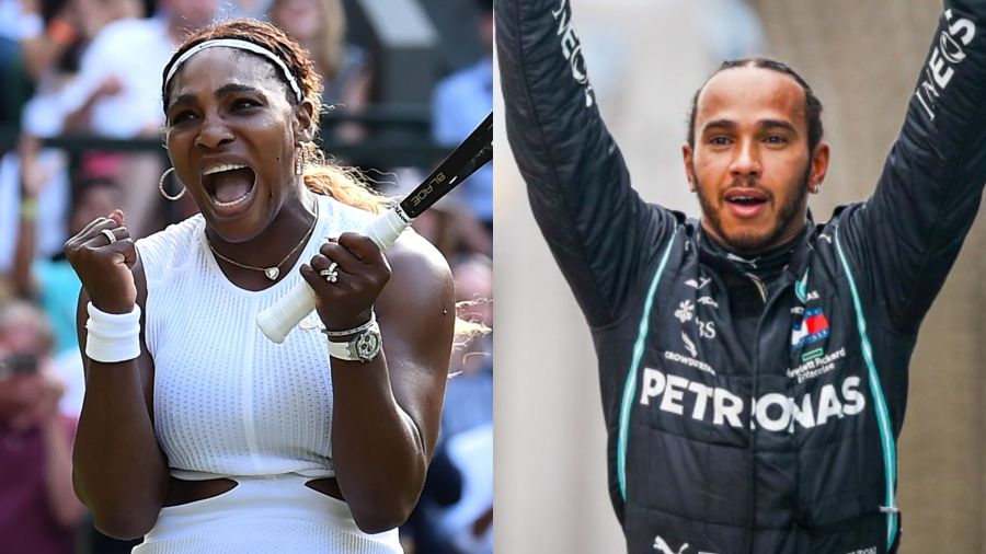 Serena Williams y Lewis Hamilton