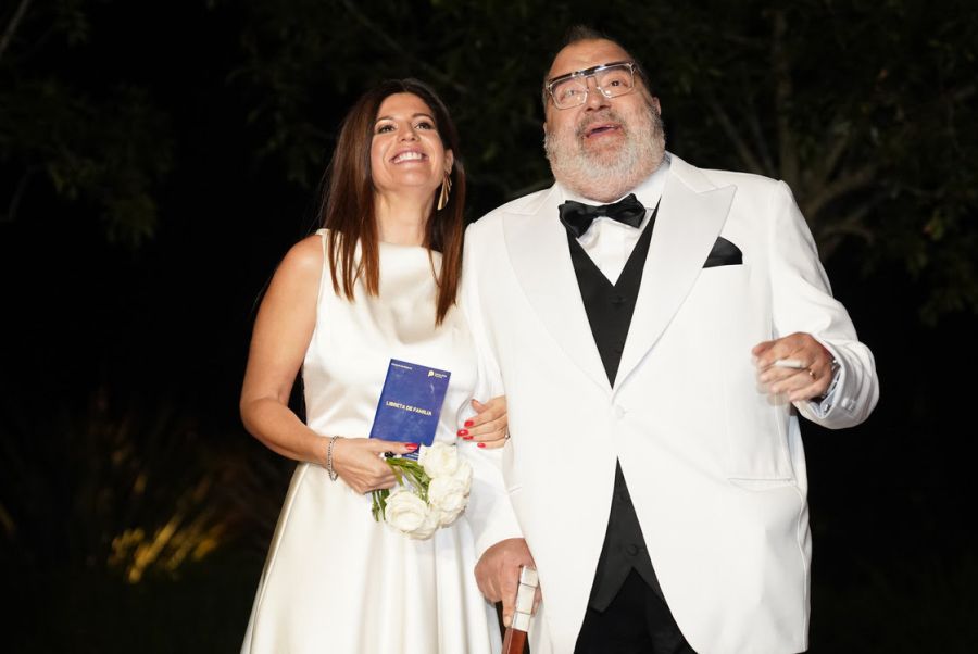 Se casó Jorge Lanata: este es el look de Elba Marcovecchio