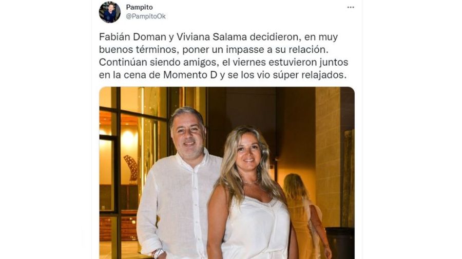 Fabian Doman y Viviana Salama separacion