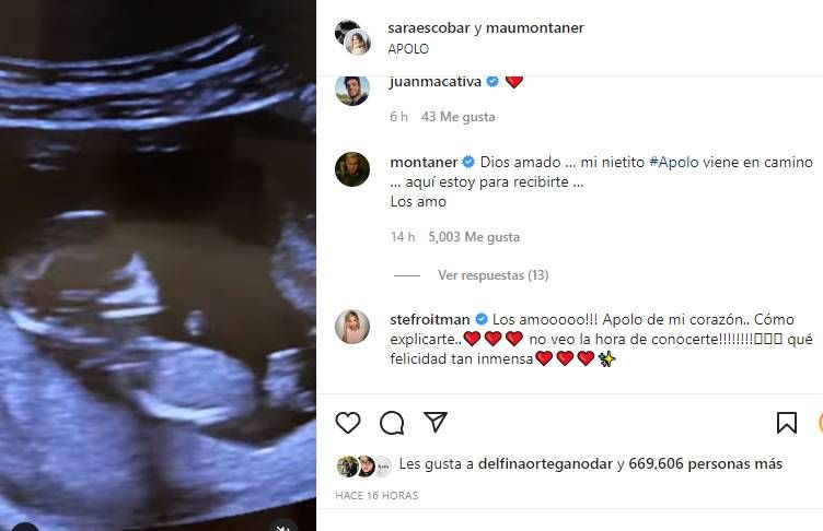 Sofía Reyes dedicó un tierno mensaje a Mau Montaner y Sara Escobar por su embarazo