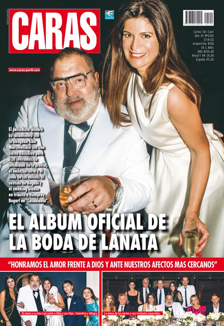 El álbum oficial de la boda de Jorge Lanata: 