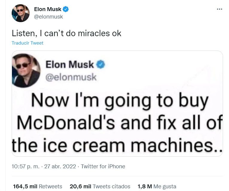 tuit Musk Mcdonalds