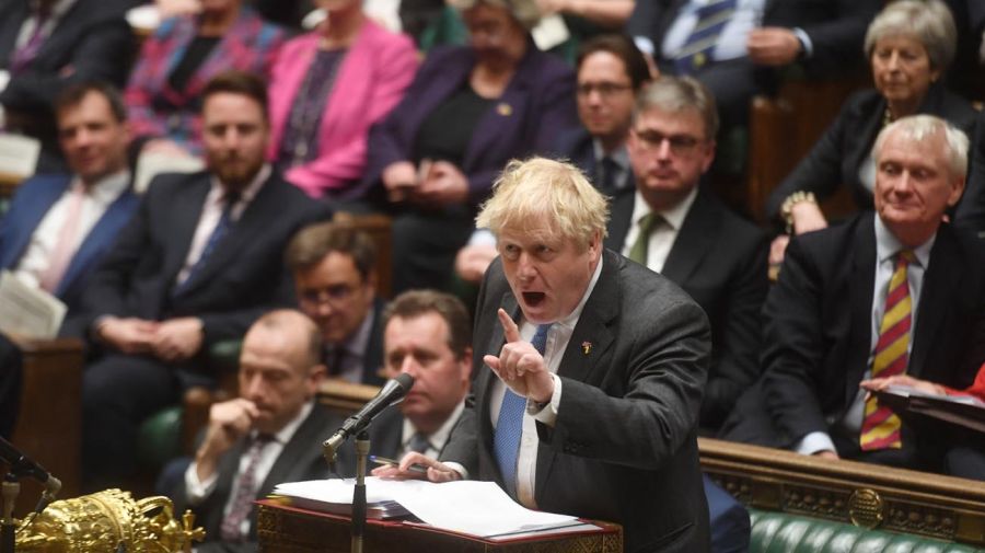 Boris Johnson en el Parlamento Británico 20220429