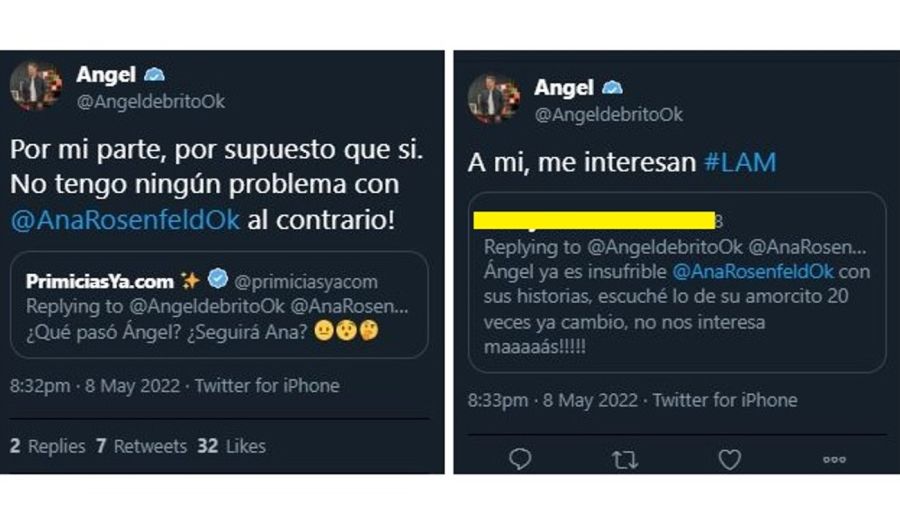 mensaje Angel de Brito Ana Rosenfeld