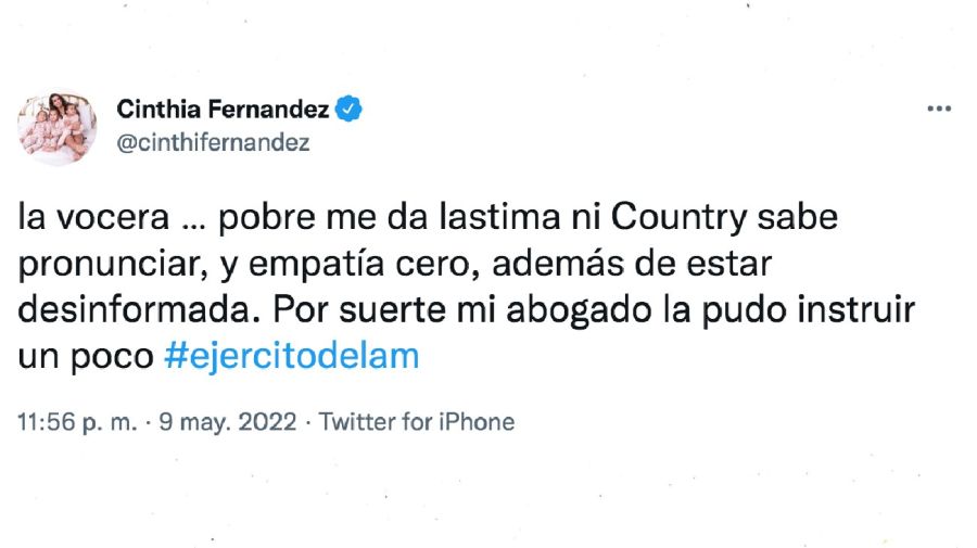 Cinthia Fernández contra Estefi Berardi