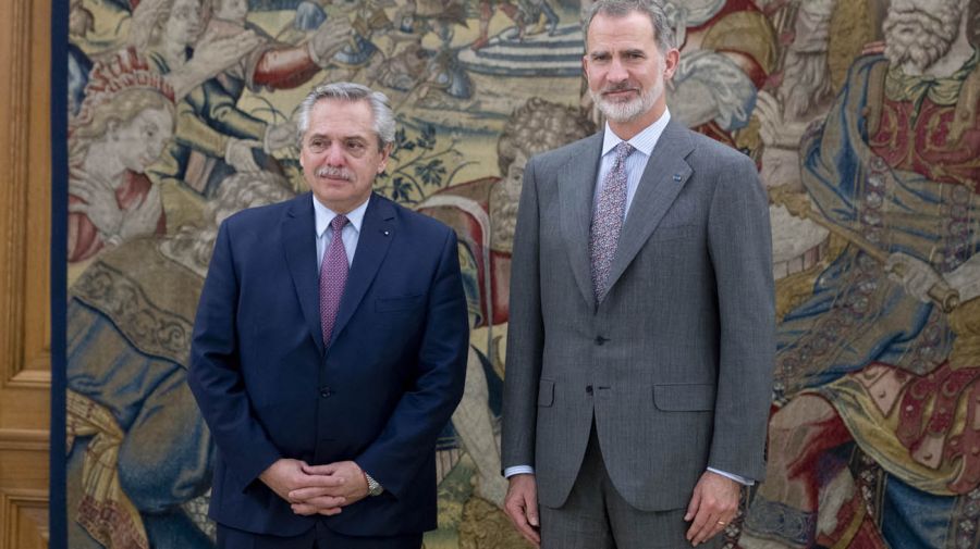 El Rey Felipe VI y el presidente de Argentina, Alberto Fernández 20220510