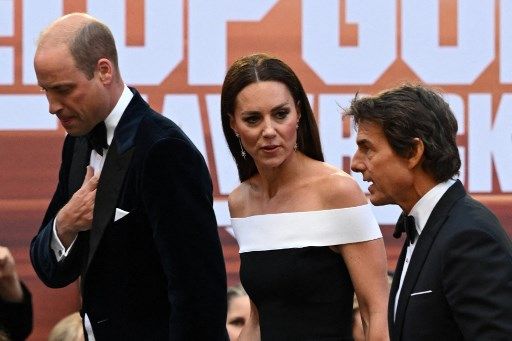 Tom Cruise, Príncipe William y Kate Middleton