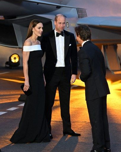 Tom Cruise, Príncipe William y Kate Middleton