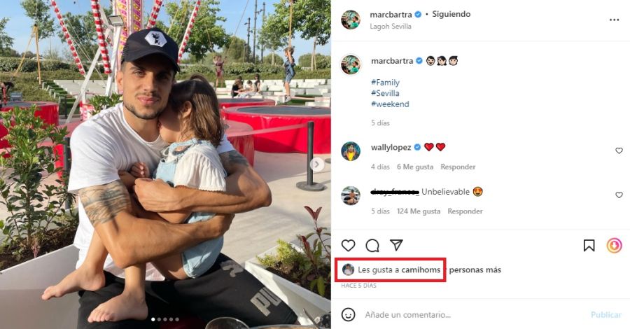 El futbolista al que Camila Homs le regala corazones en Instagram sin seguirlo