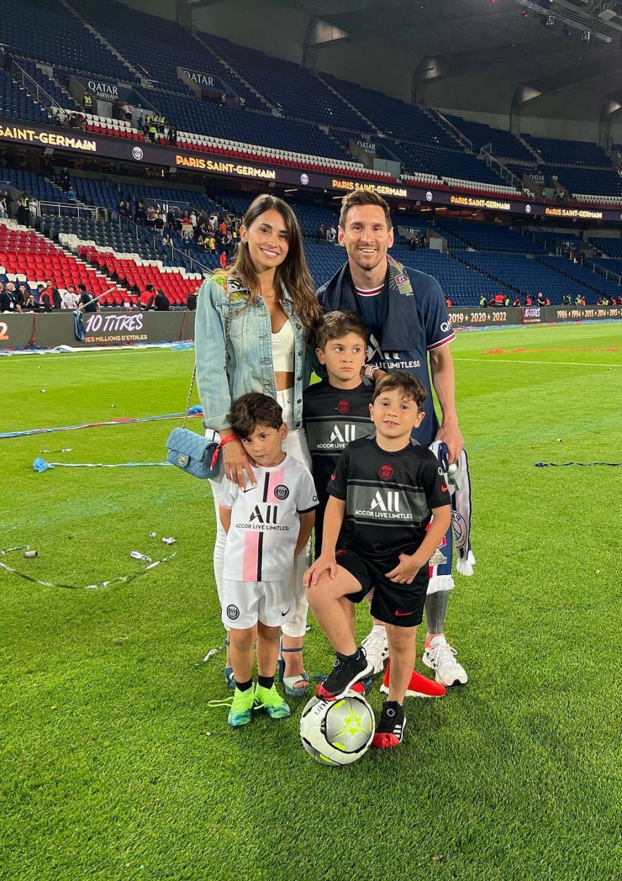 El look que Antonela Roccuzzo eligió para acompañar a Messi al estadio