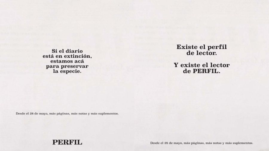 Relanzamiento del Diario PERFIL: más páginas y suplementos desde el 28 de mayo.