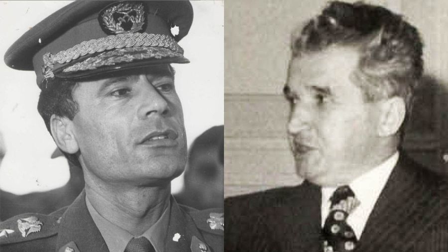 Muamar Gadafi y Nicolae Ceausescu 20220524