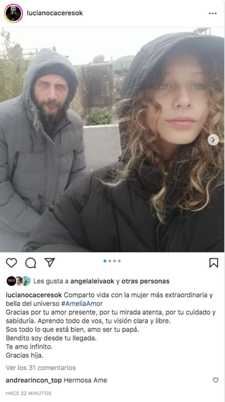 Luciano Cáceres y Amelia Cáceres