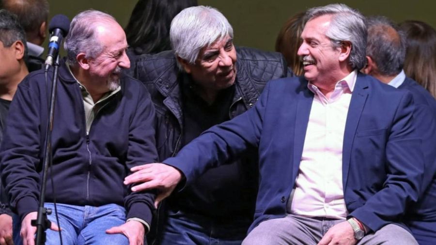 Yasky, Moyano y Alberto Fernández. 