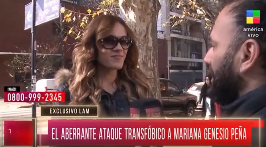 Mariana Genesio Peña fue víctima de un ataque transfóbico