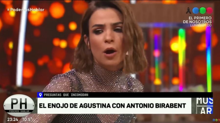 Agustina Cherri enojada en PH, Podemos Hablar