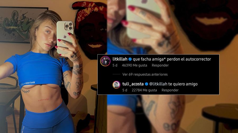 Lit Killah confirmó su noviazgo con la bailarina y streamer Tuli Acosta