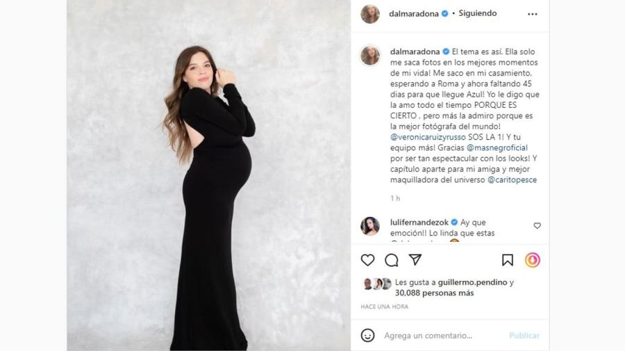 Dalma Maradona embarazada