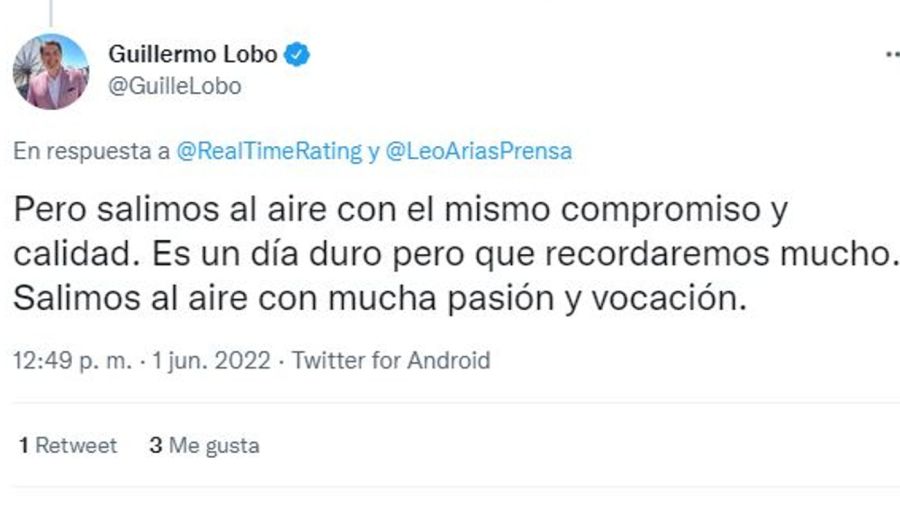 Guillermo Lobo mensaje ataque Artear