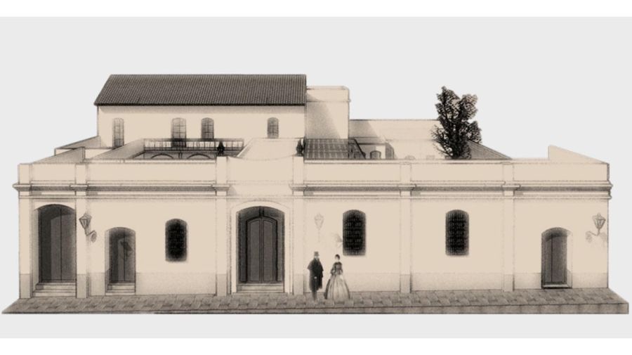 Reconstrucción gráfica de la verdadera casa de Manuel Belgrano 20220602