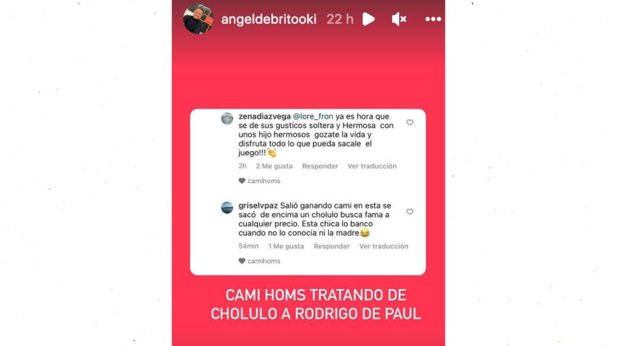 Camila Homs contra Rodrigo De Paul