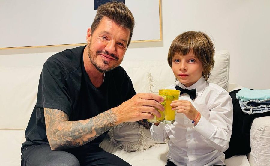 Así fue la tarde de fútbol de Marcelo Tinelli y su hijo, Lolo Tinelli