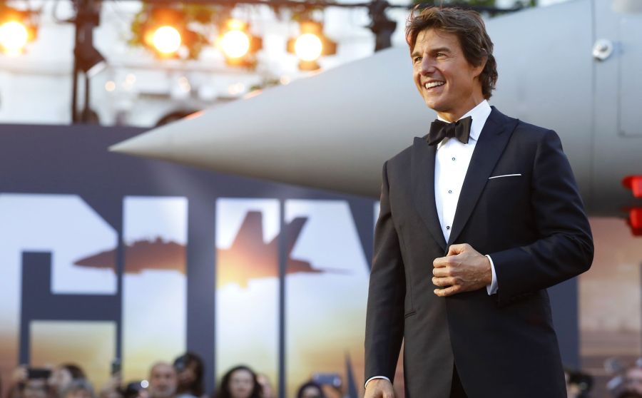 Tom Cruise at Top Gun Maverick premiere