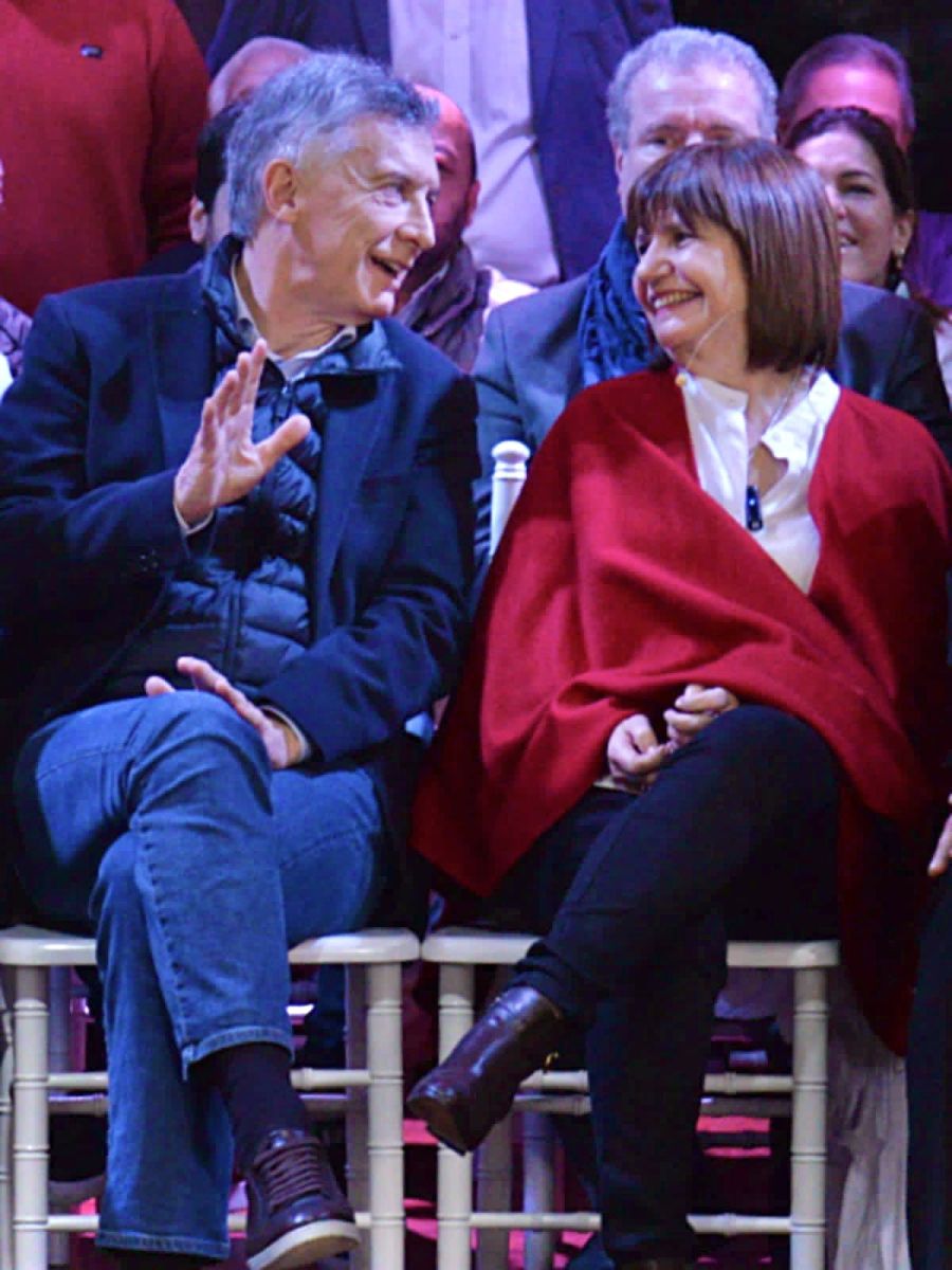 La presidenta del PRO, Patricia Bullrich, y el expresidente Mauricio Macri.