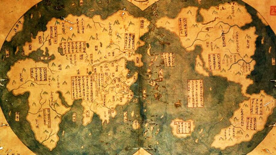 Mapa chino hecho en 1418 20220608
