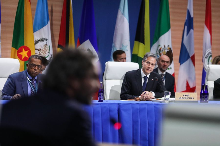 Santiago Cafiero en la Cumbre de las Américas.
