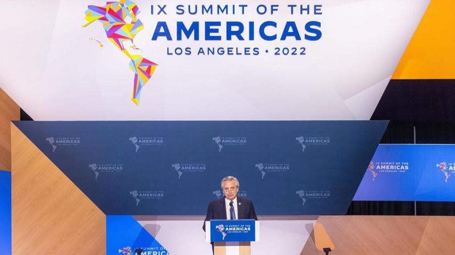 Alberto Fernández en la Cumbre de las Américas 20220609