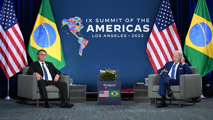 Jair Bolsonaro y Joe Biden 20220610