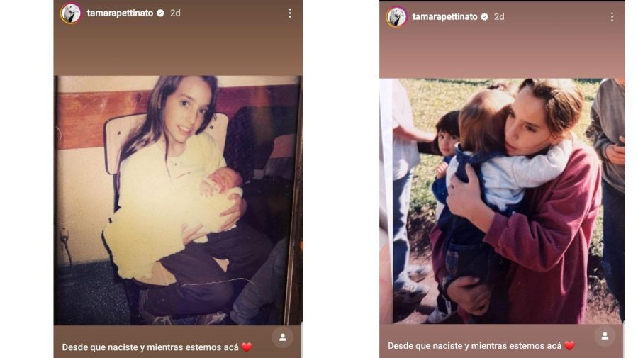 Tamara Pettinato y Felipe Petinato publicación Instagram