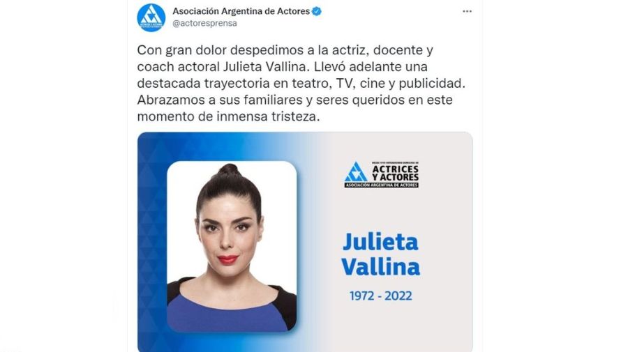 Muerte Julieta Vallina