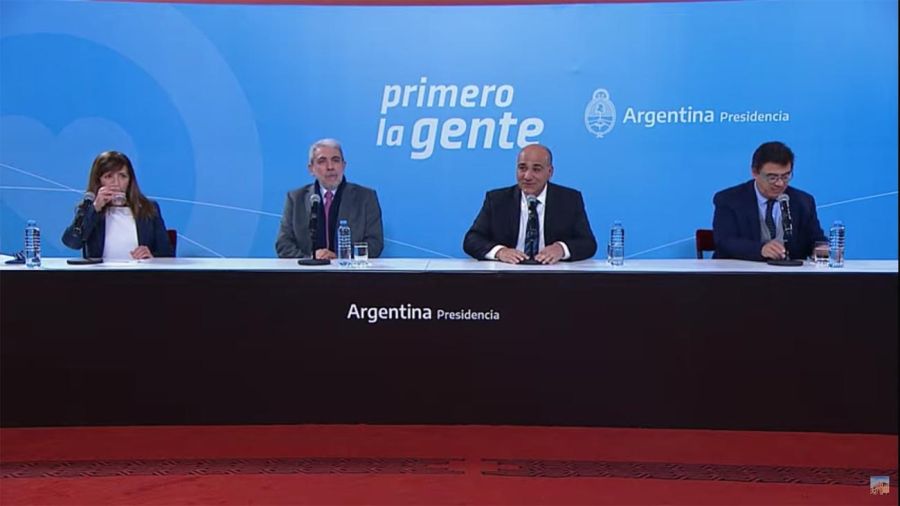 Conferencia de prensa de Manzur y ministros después de la reunión de gabinete 20220615